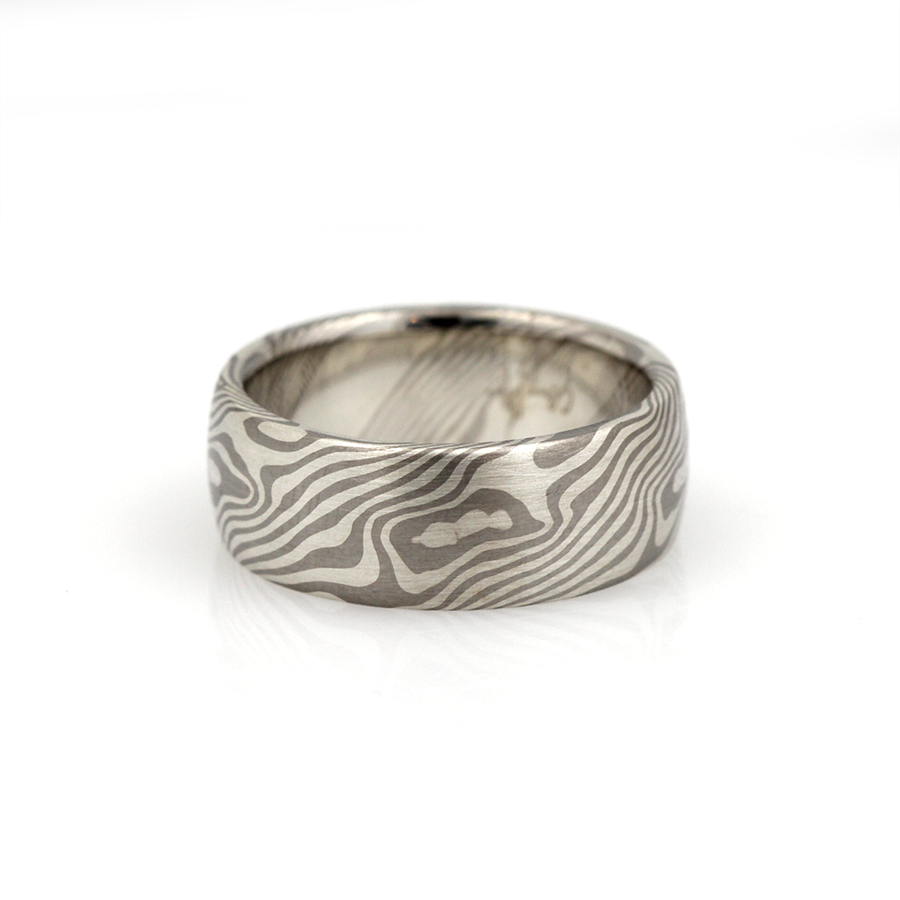 Chris Ploof Palladium and Sterling Silver Maple Band