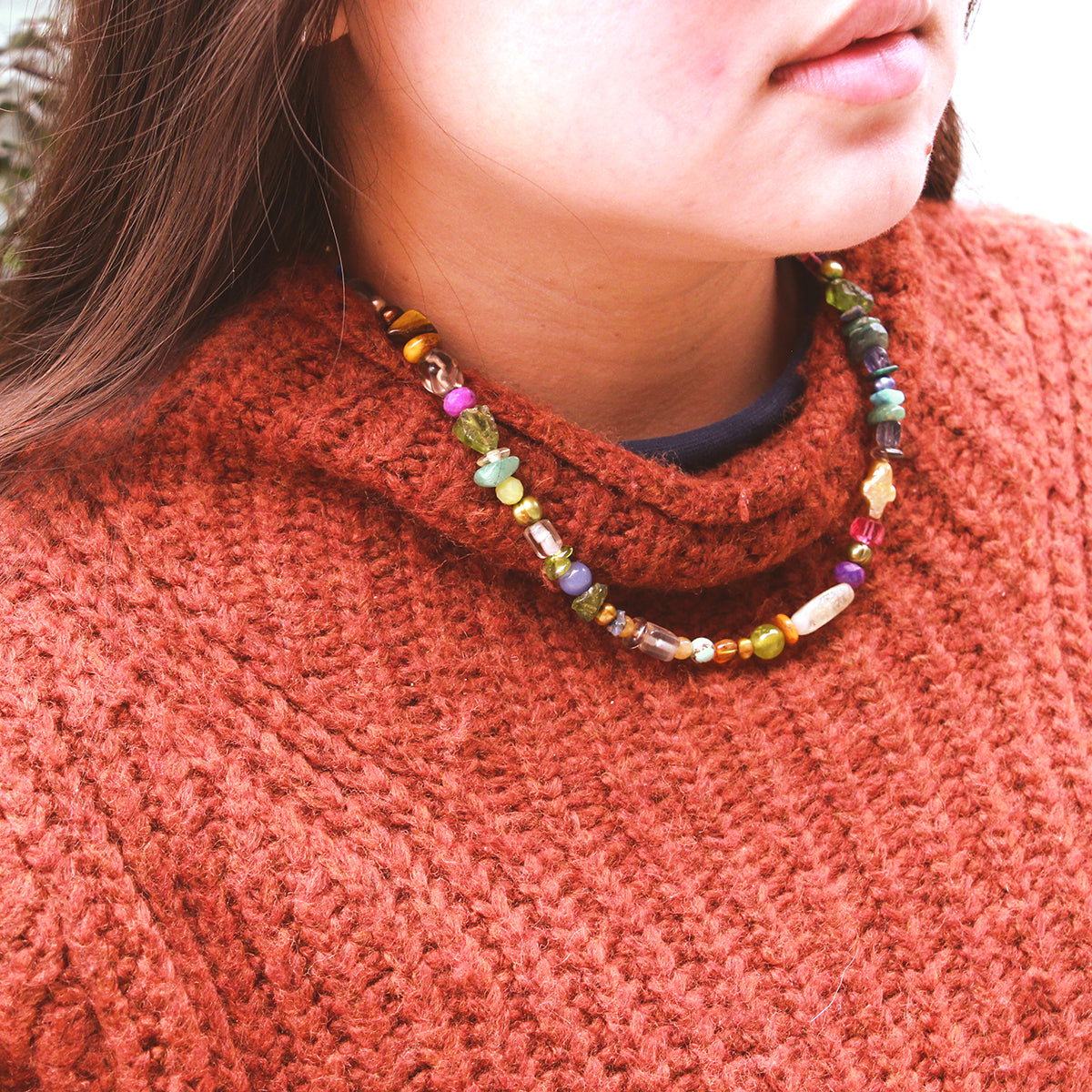 MOROKA 21” Confetti Gem Necklace