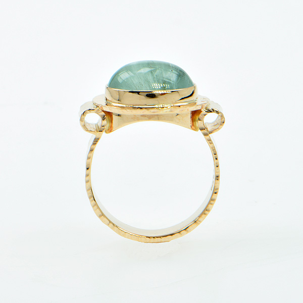 Baksa Cats Eye Aquamarine Ring