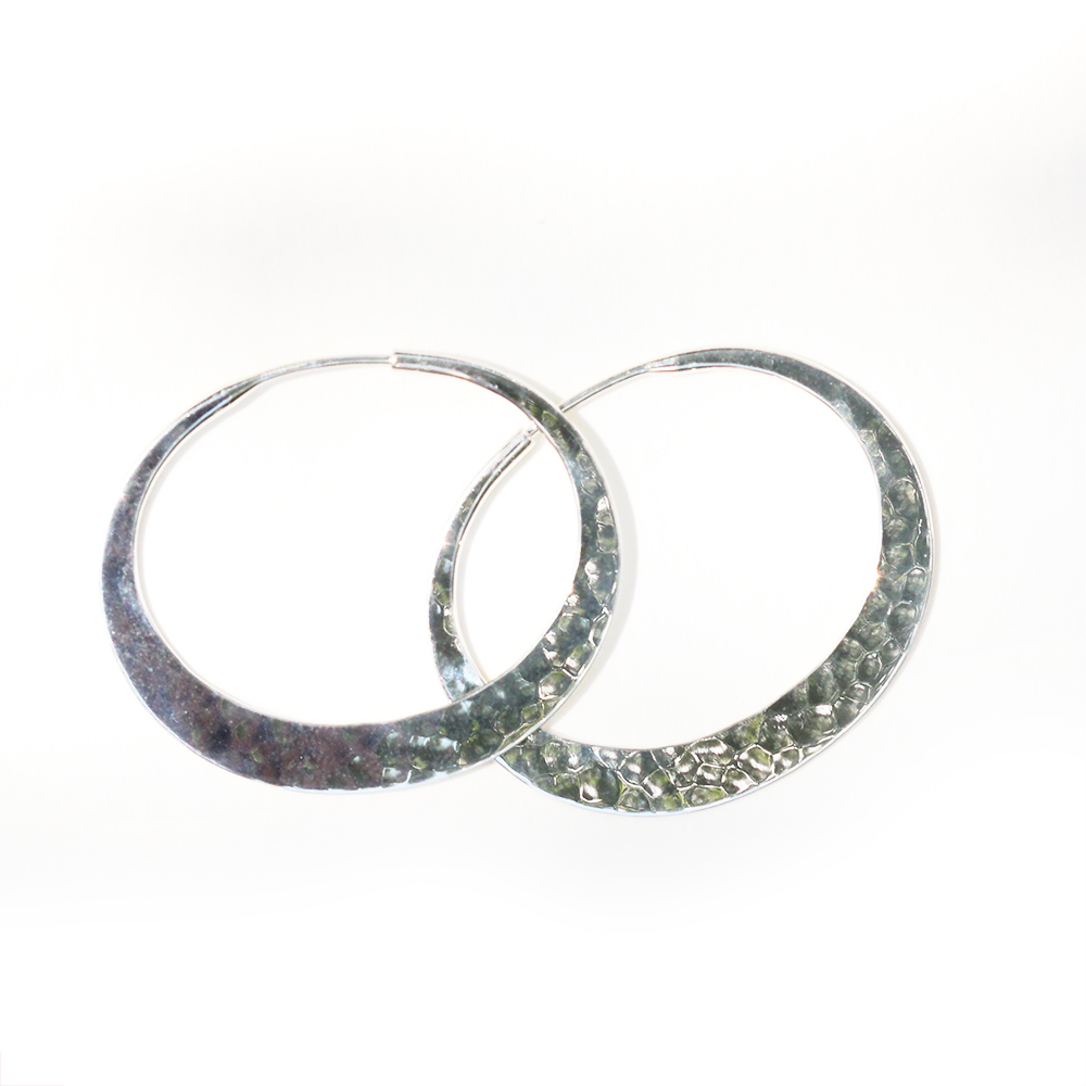 Toby Pomeroy Eco Silver 32mm Eclipse Hoops