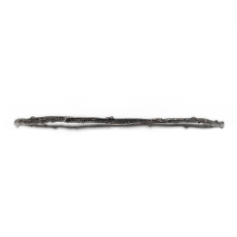 Pippa Jayne Designs Oxidized Sterling Silver Skinny Twig Bangle