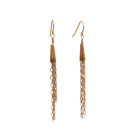 MOROKA Chain Tassel Earrings