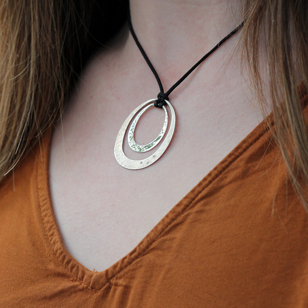 Toby Pomeroy EcoSilver 'Luna Eclipse' Necklace
