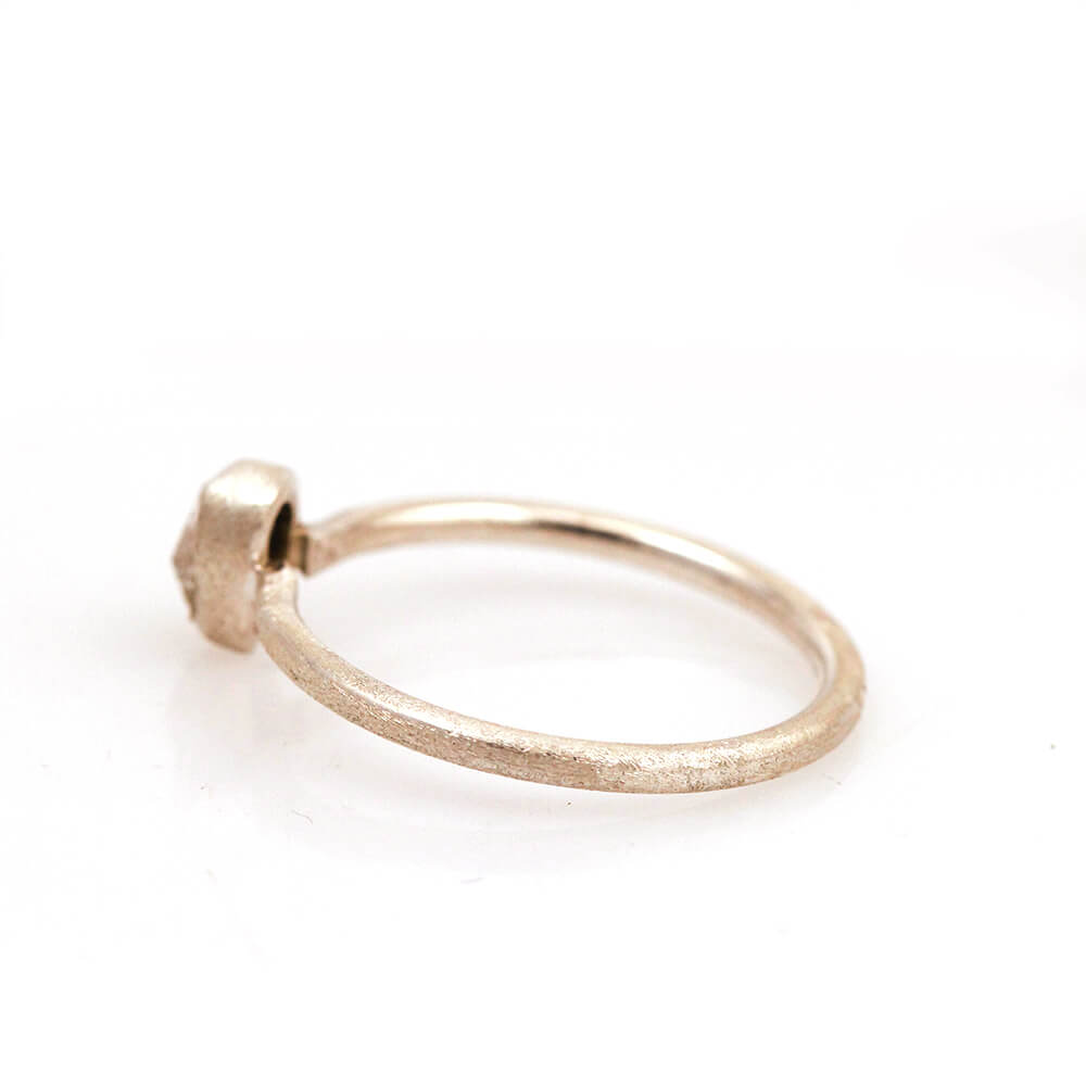MOROKA Sterling Silver Herkimer Diamond Ring