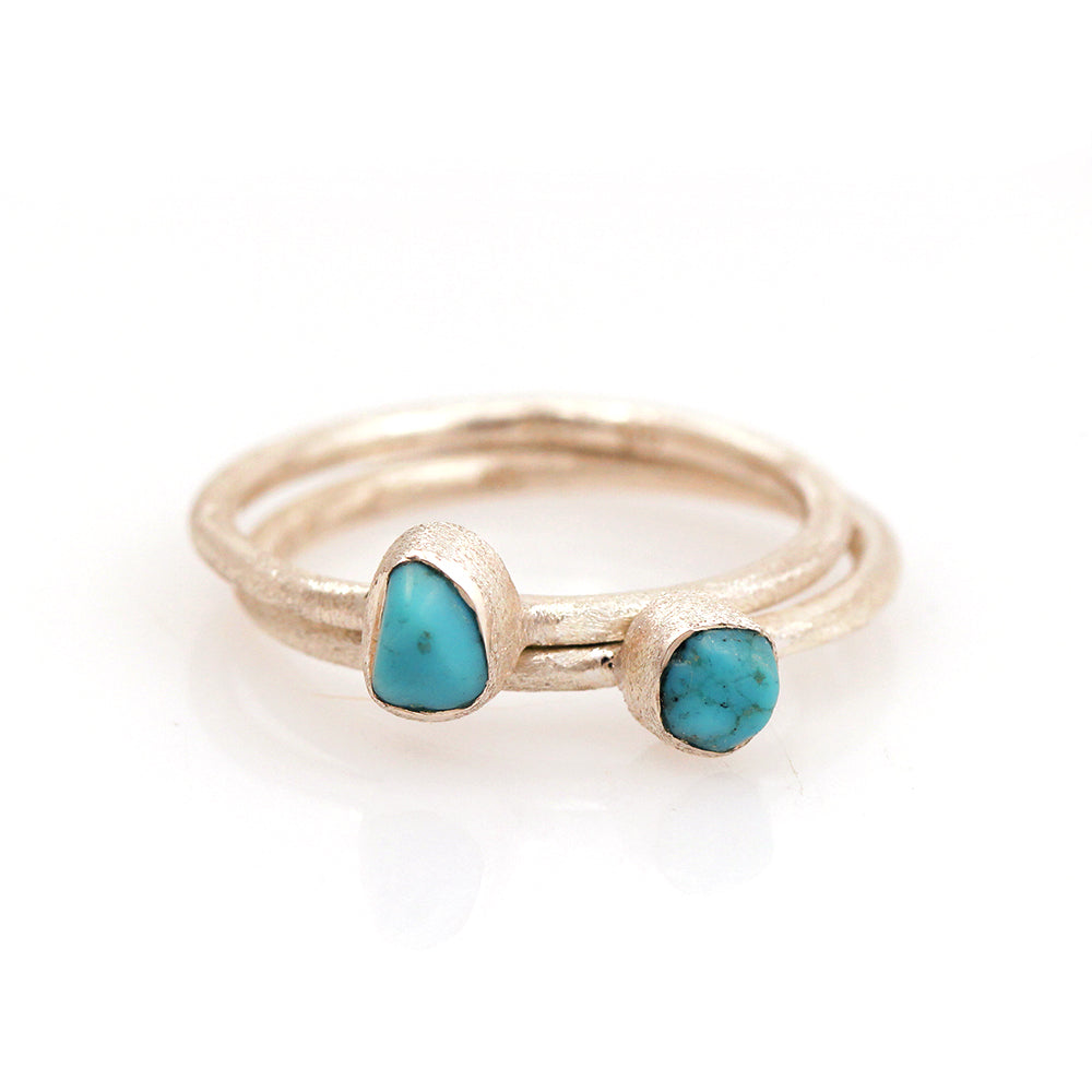 MOROKA Sterling Silver Turquoise Nugget Ring
