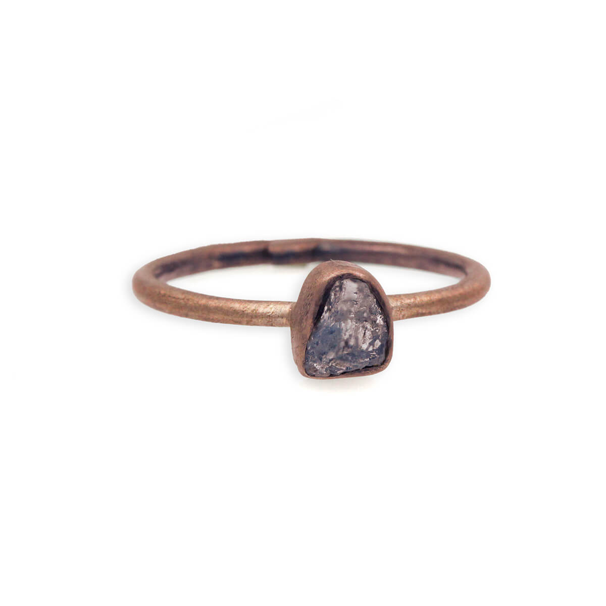 MOROKA Sterling Silver Rough Aquamarine Ring