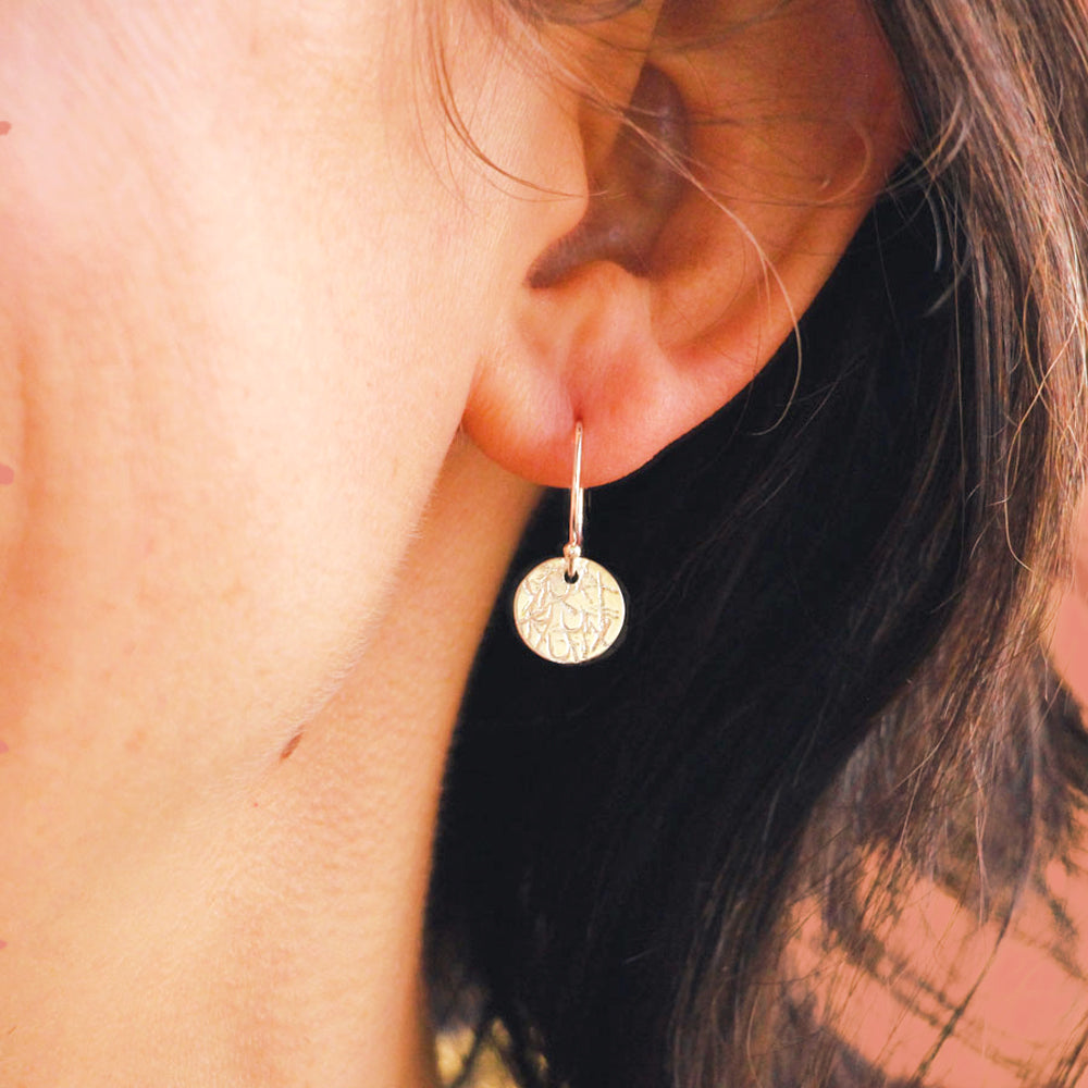 A sweet sentiment with a classy, casual vibe, these sterling silver earrings are each handcrafted and individually stamped. Handmade by Abracadabra exclusive artist MOROKA, a mother/daughter/daughter team committed to creating beautiful jewelry for all.
