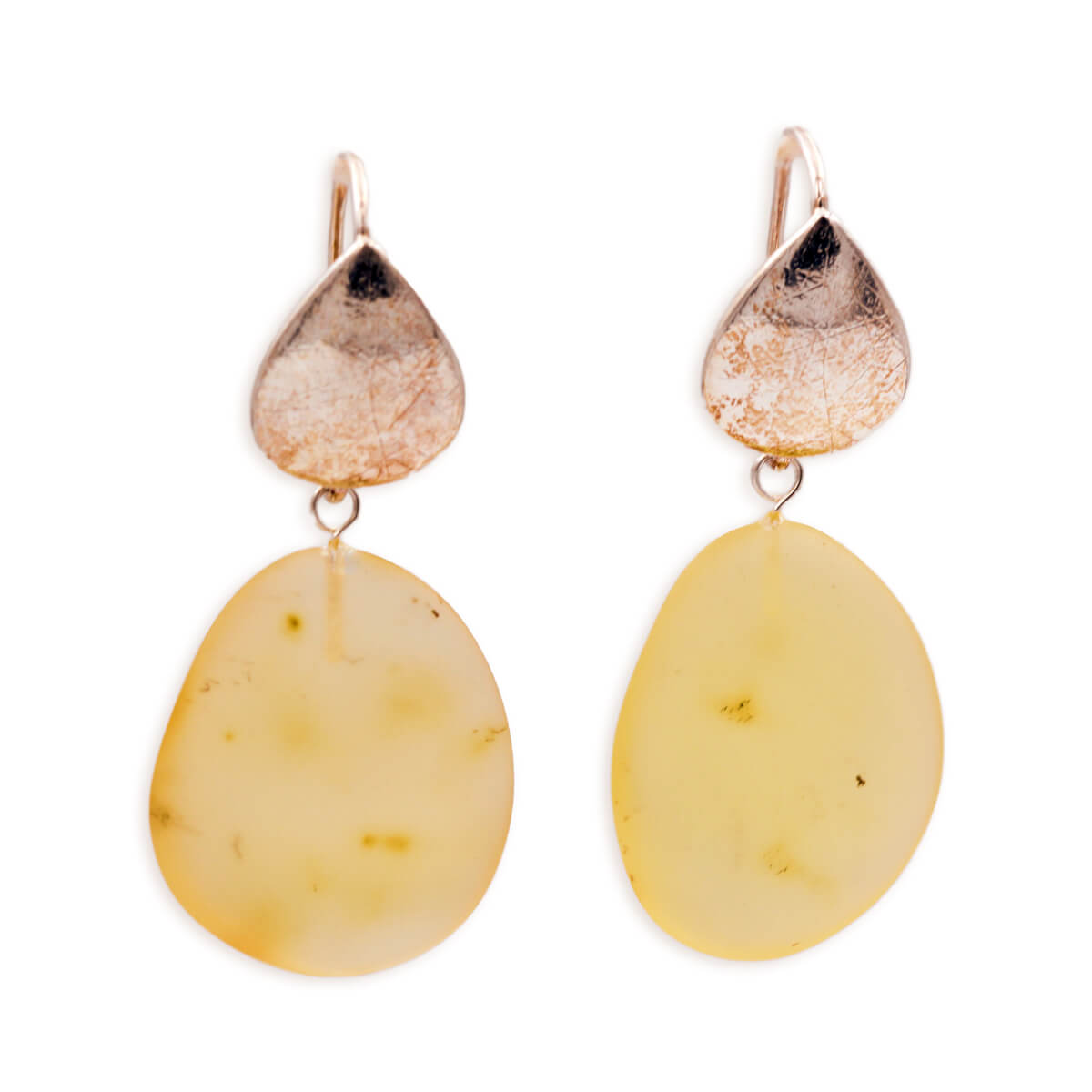 MOROKA Matte Amber Drop Earrings