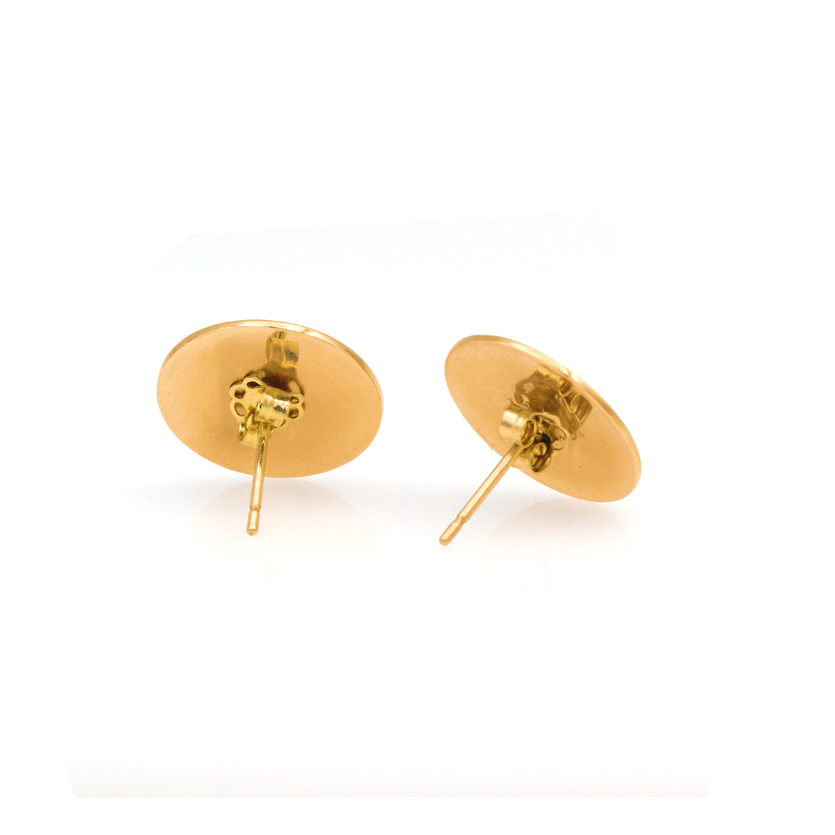 Vintage 14K Rosy Yellow Gold Alloy Studs