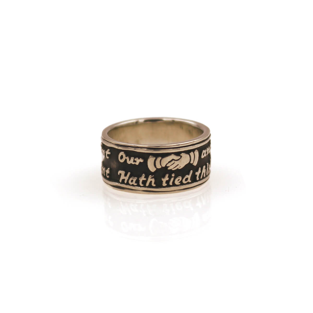 Sterling Silver Modern ‘Poesy’ Band
