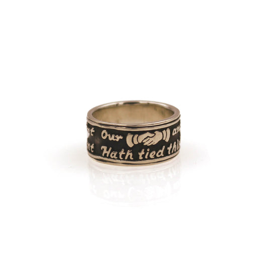 Sterling Silver Modern ‘Poesy’ Band