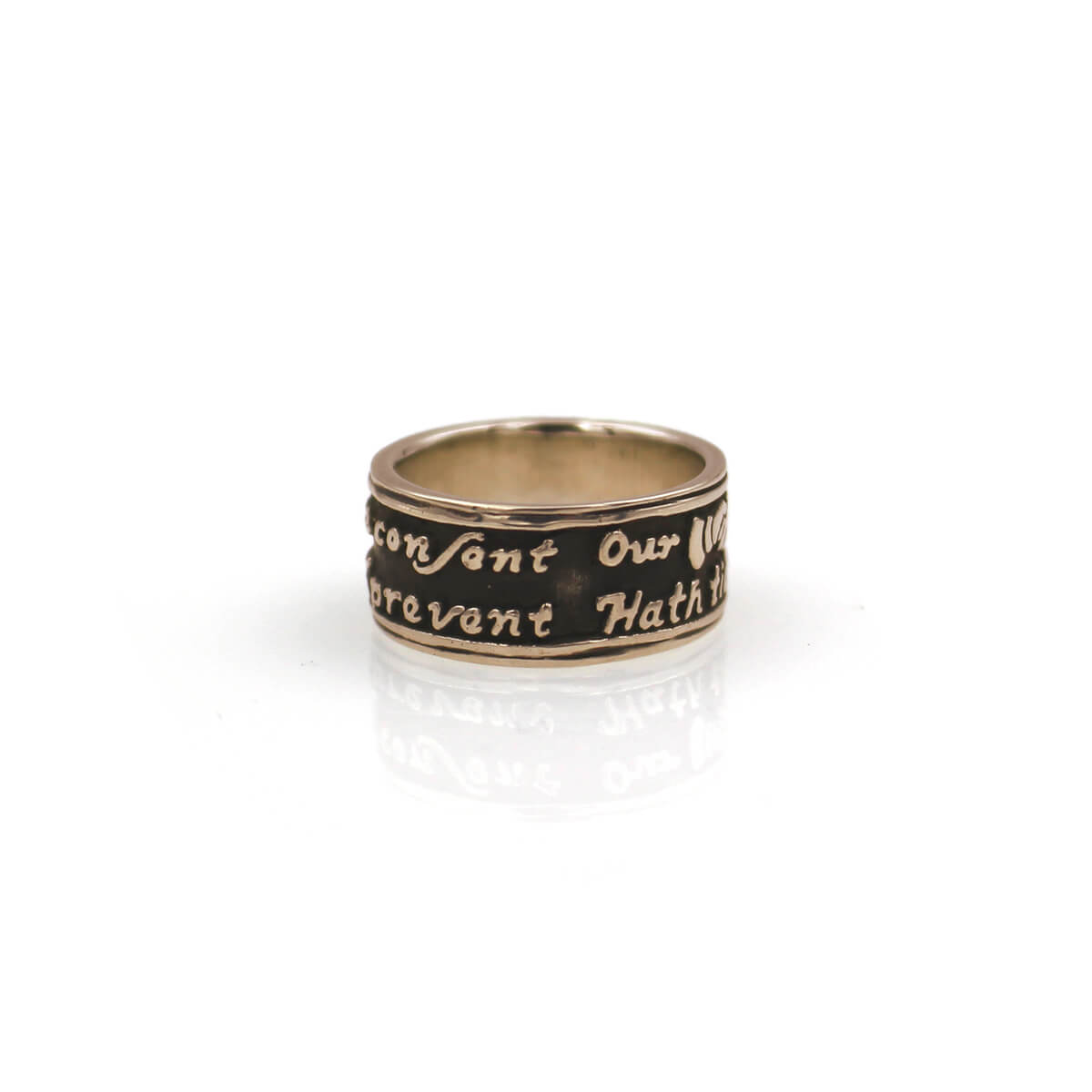 Sterling Silver Modern ‘Poesy’ Band