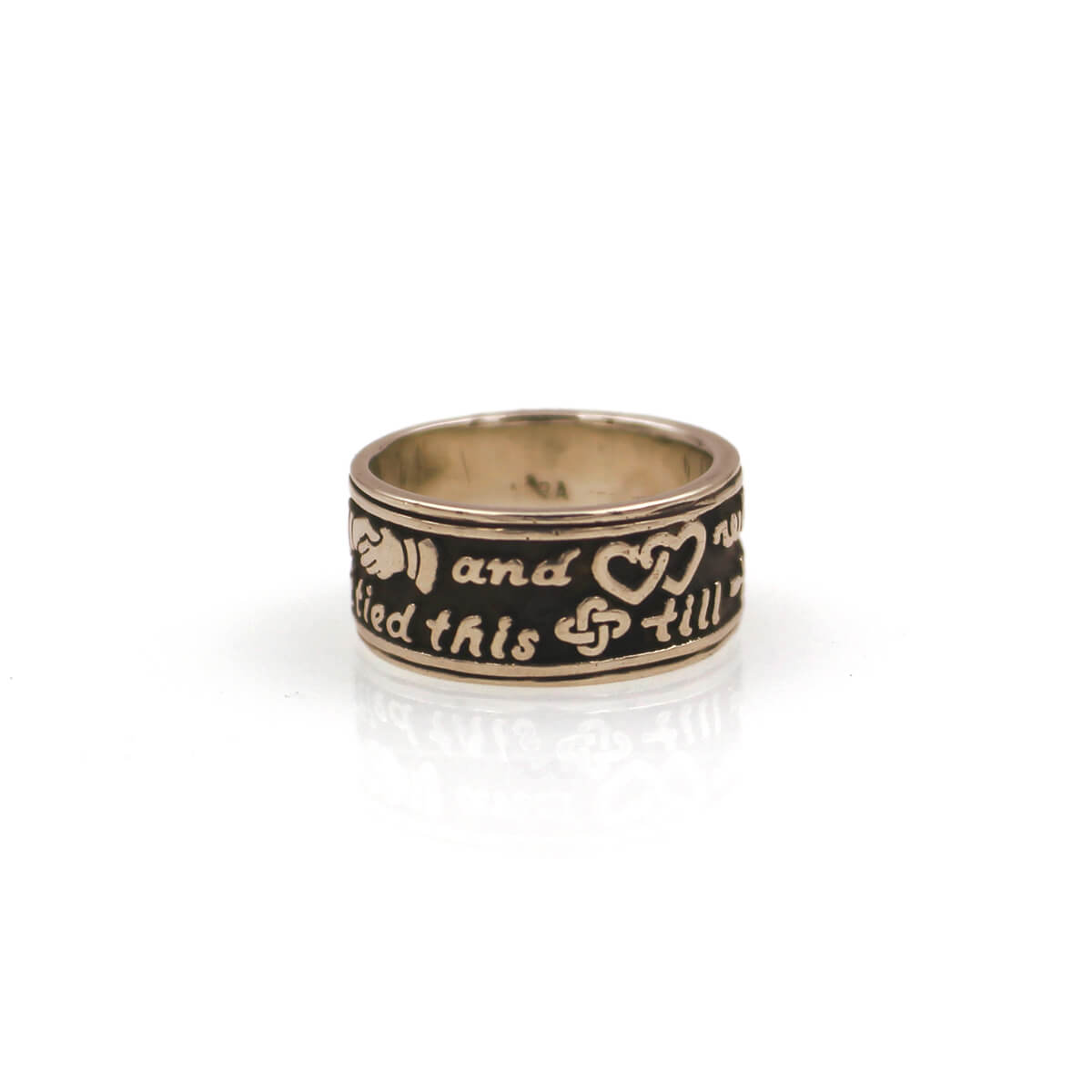 Sterling Silver Modern ‘Poesy’ Band