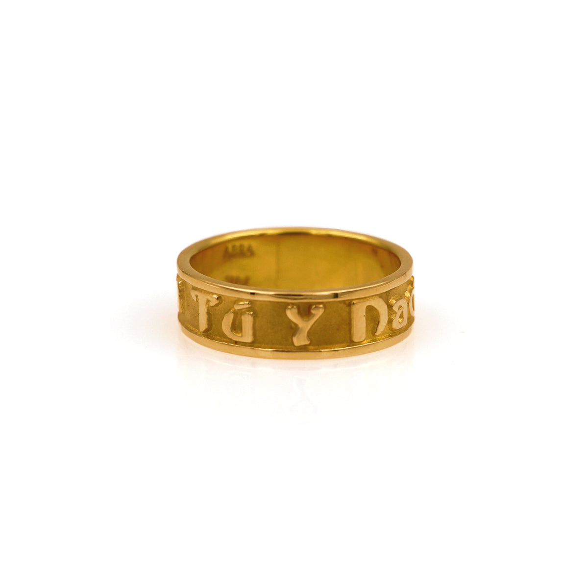 14K Yellow Gold Spanish Poesy Ring
