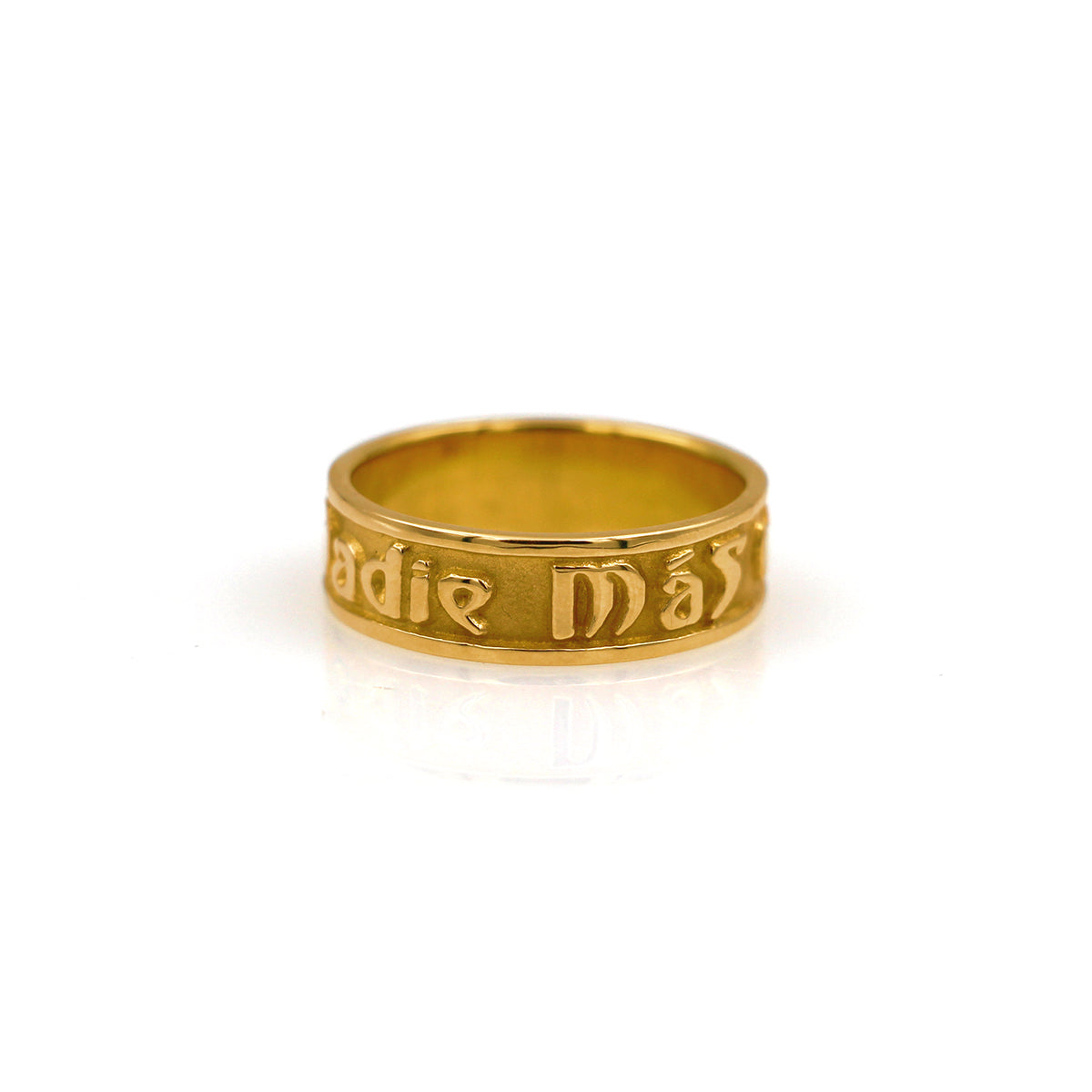 14K Yellow Gold Spanish Poesy Ring