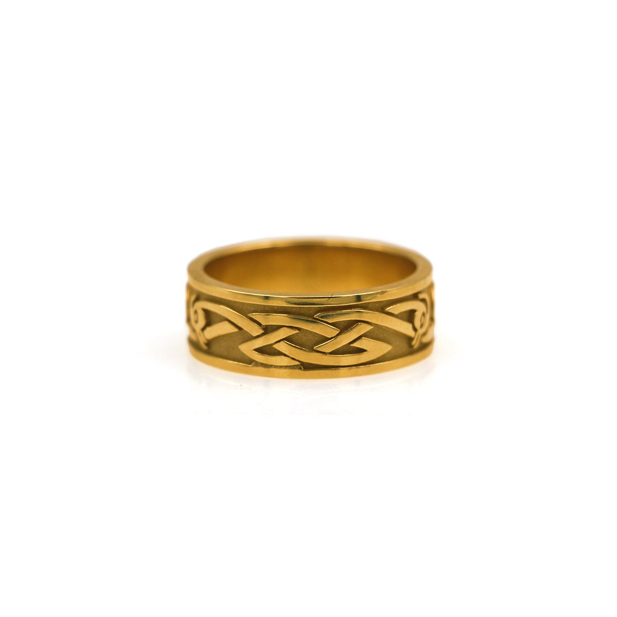 14K Yellow Gold 'Heron' Celtic Knot Band