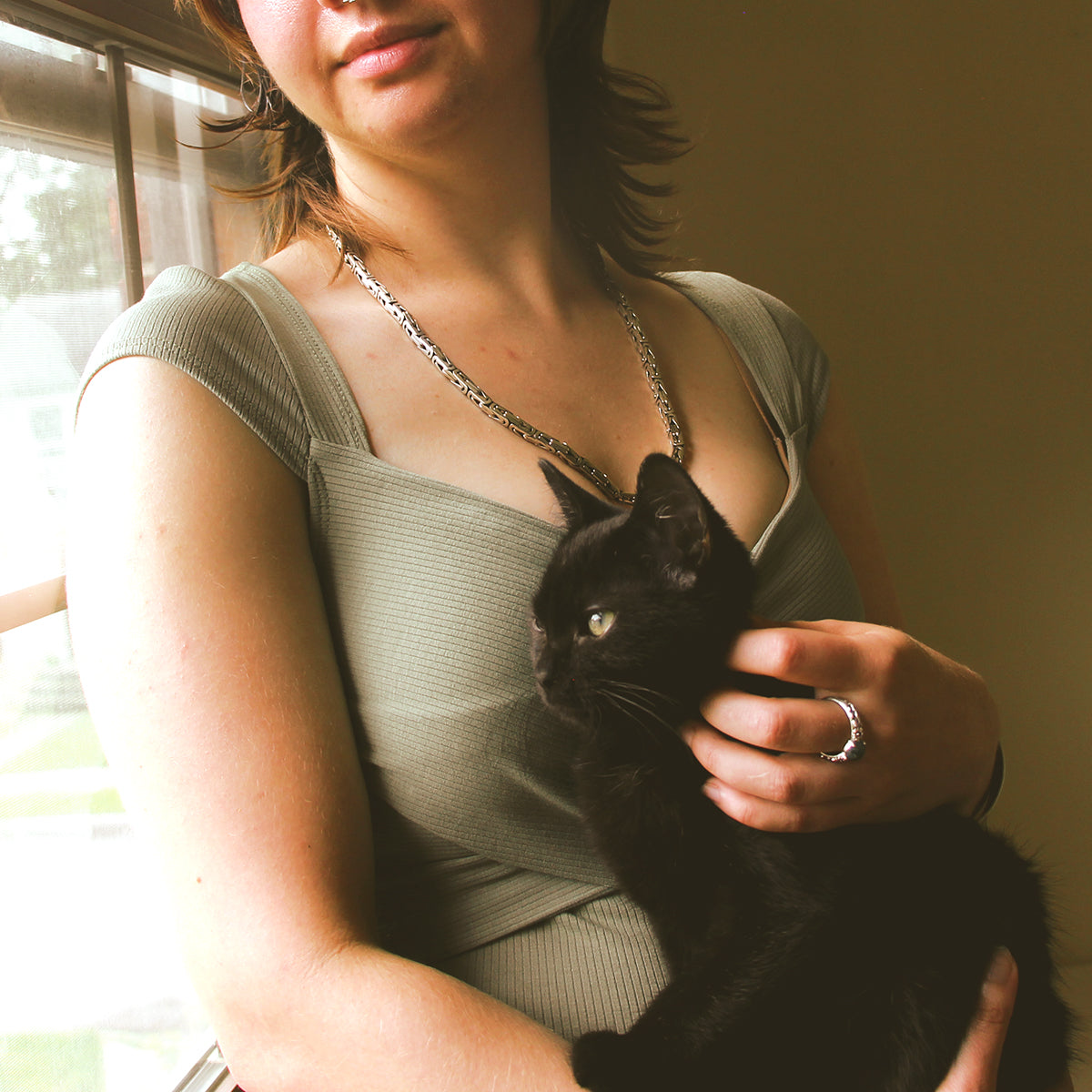 Yozakura Forge Argentium Silver Byzantine Necklace