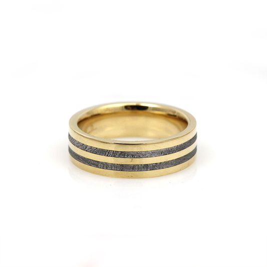 Chris Ploof 18K Yellow Gold and Meteorite Polaris Band
