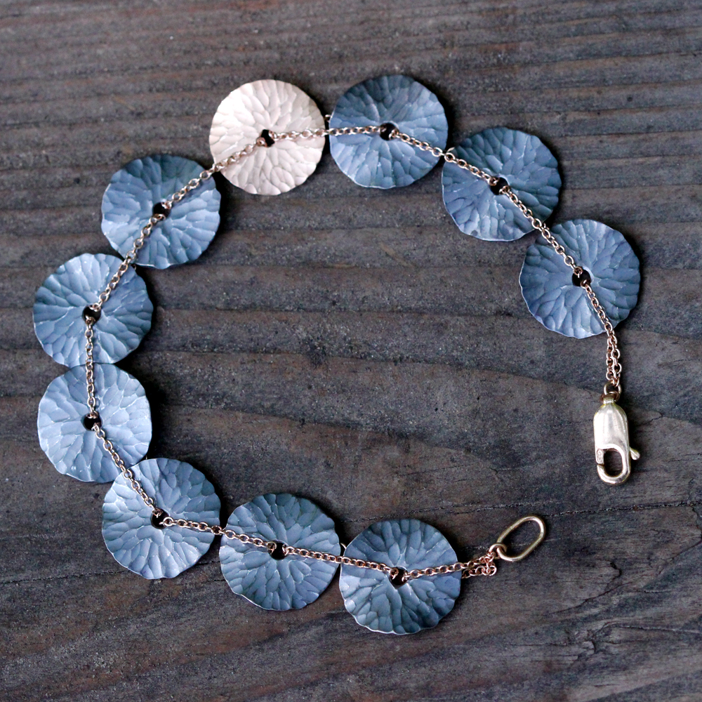 Toby Pomeroy 14K Rose Gold and Sterling Silver Oasis Bracelet