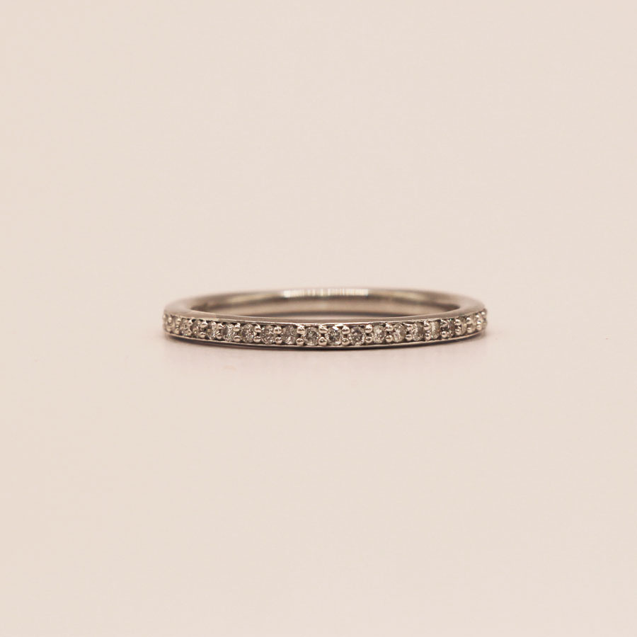 14K White Gold Diamond Ring