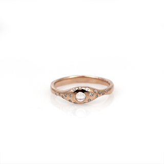Pippa Jayne Designs Rising Night Moonstone and Diamond Ring