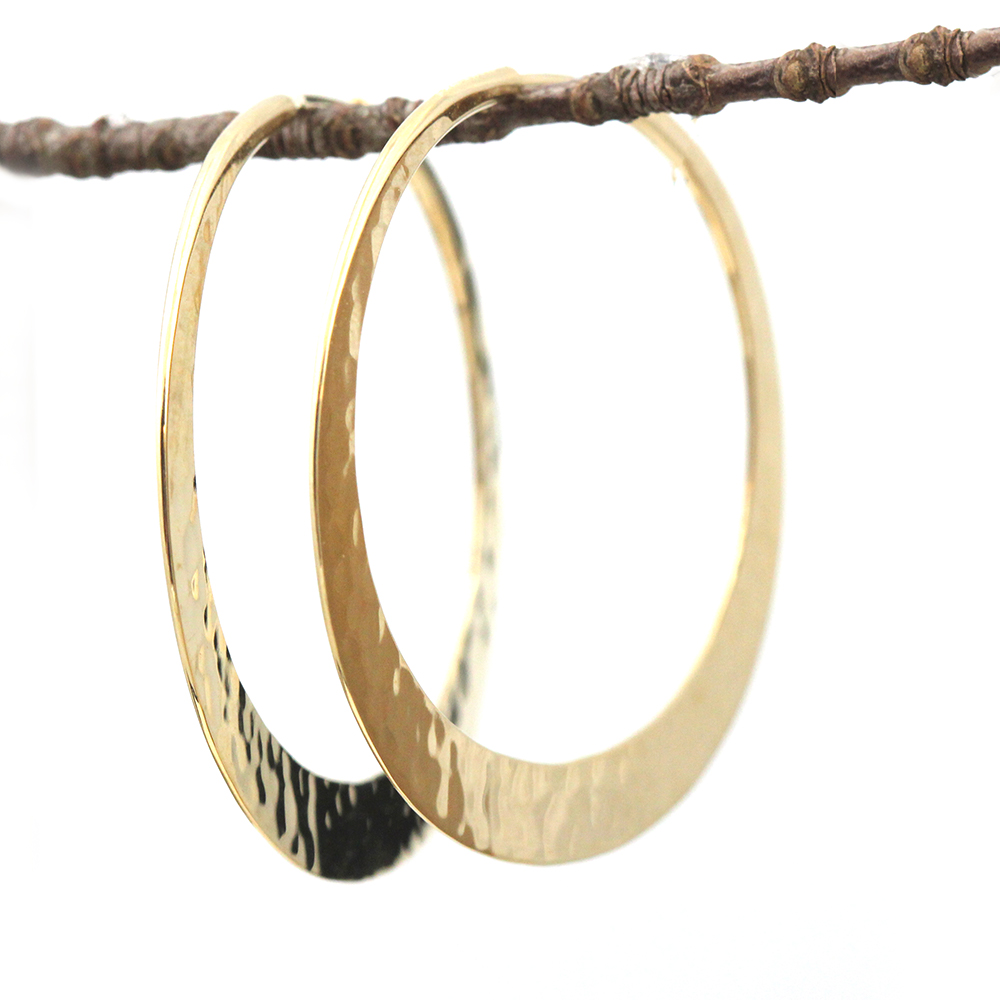 Toby Pomeroy EcoGold 46mm Eclipse Hoop Earrings