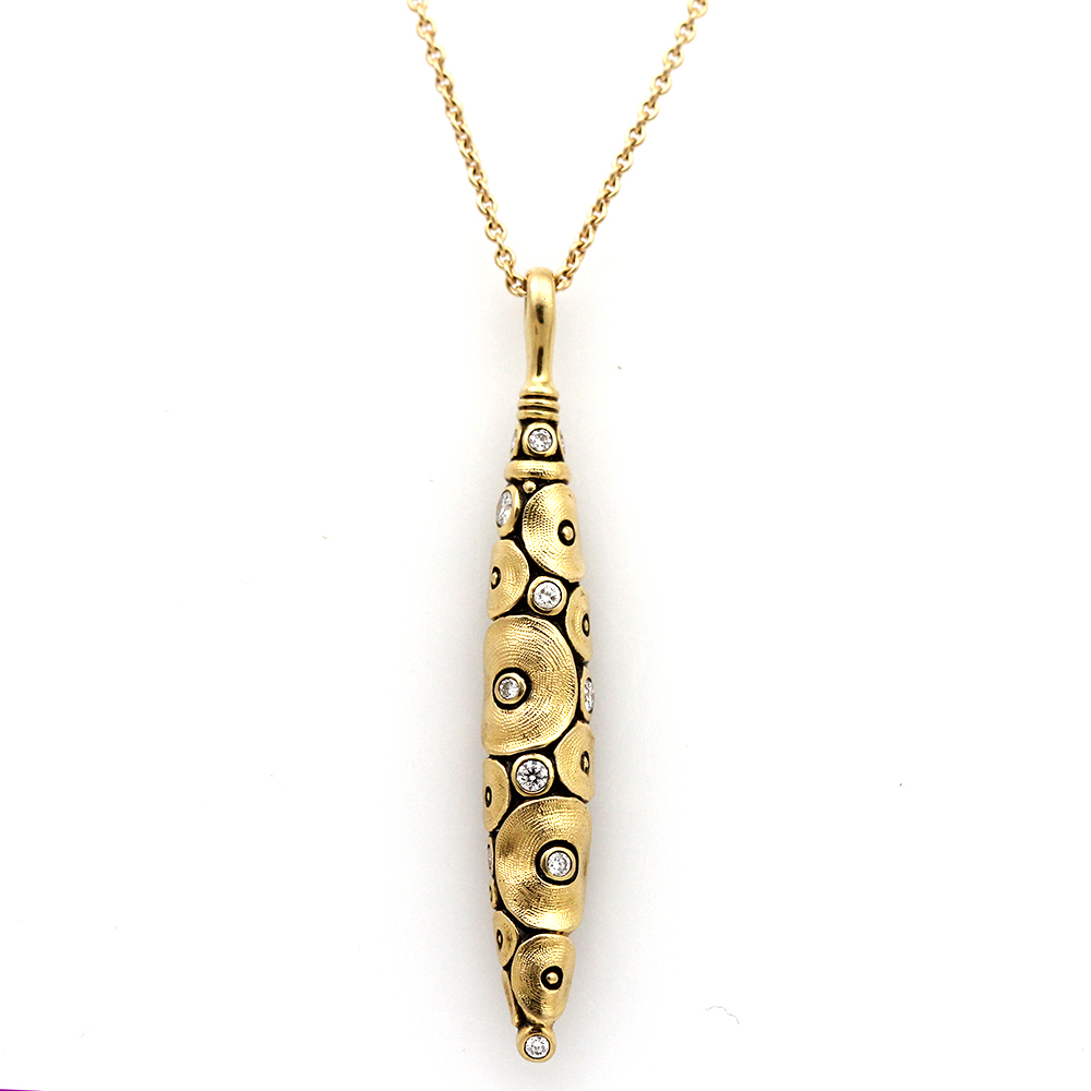 Alex Sepkus 18K Yellow Gold & Diamond 'Shark' Pendant