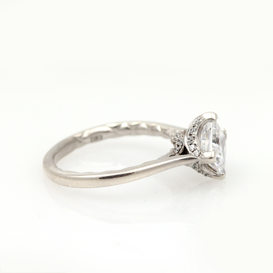 A. Jaffe Signature Princess Cut Diamond Engagement Ring