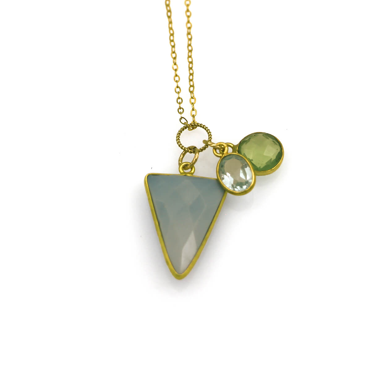 MOROKA Opal, Peridot, and Topaz Pendant