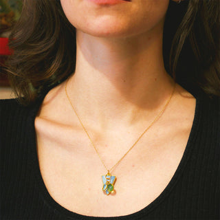 MOROKA Opal, Peridot, and Topaz Pendant