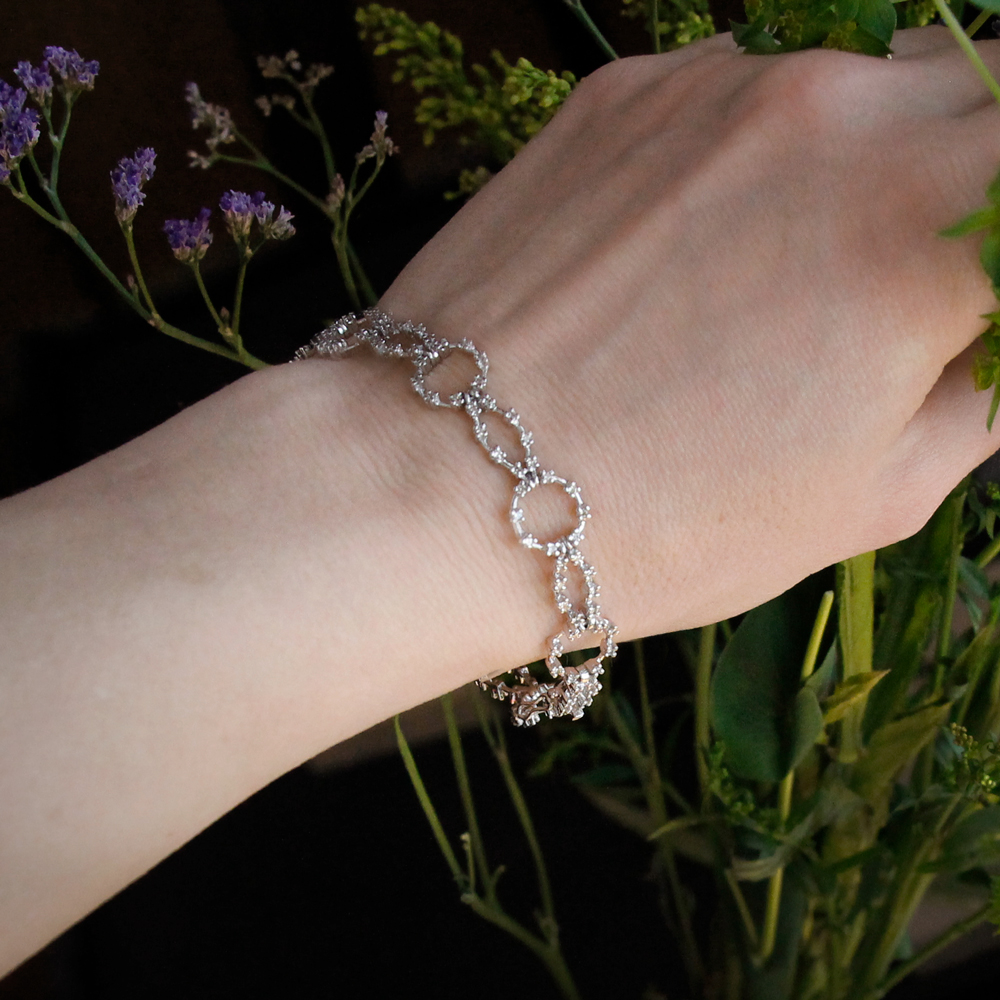 14K White Gold Diamond Bracelet