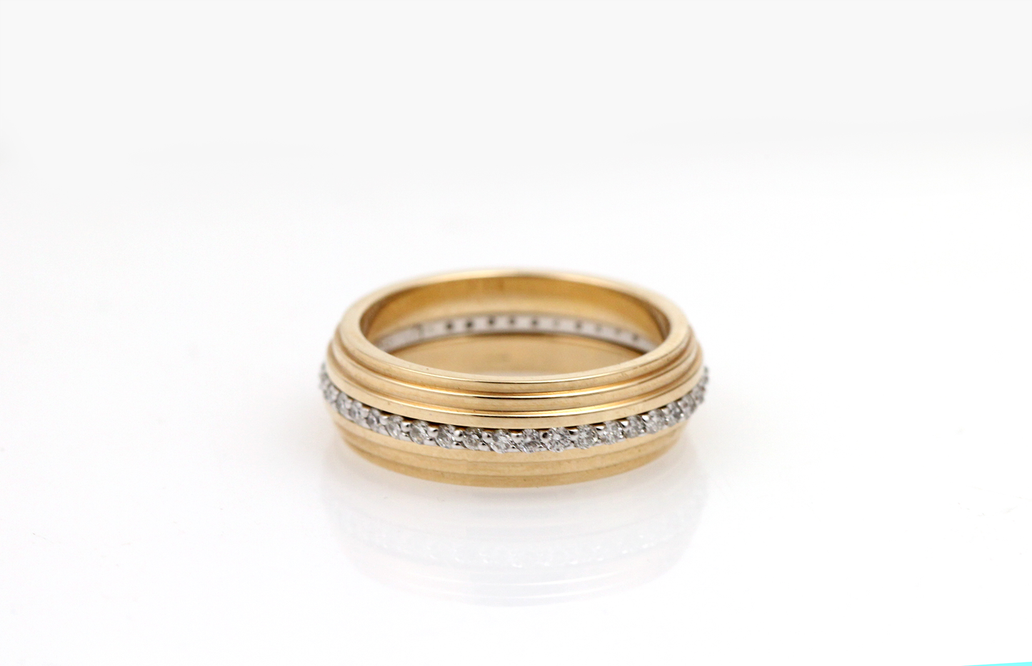 Modern 14K Yellow Gold Ring Guards