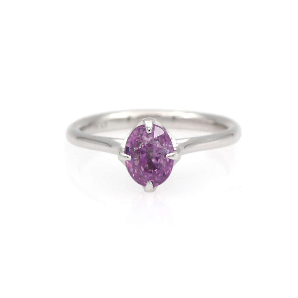 Arte*Vitta Natural Pink Sapphire Rosebud Ring