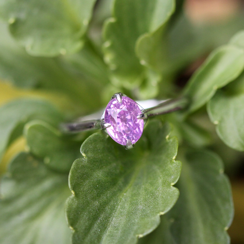 Arte*Vitta Natural Pink Sapphire Rosebud Ring