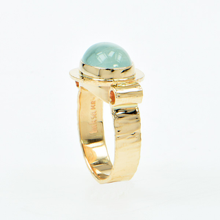 Baksa Cats Eye Aquamarine Ring