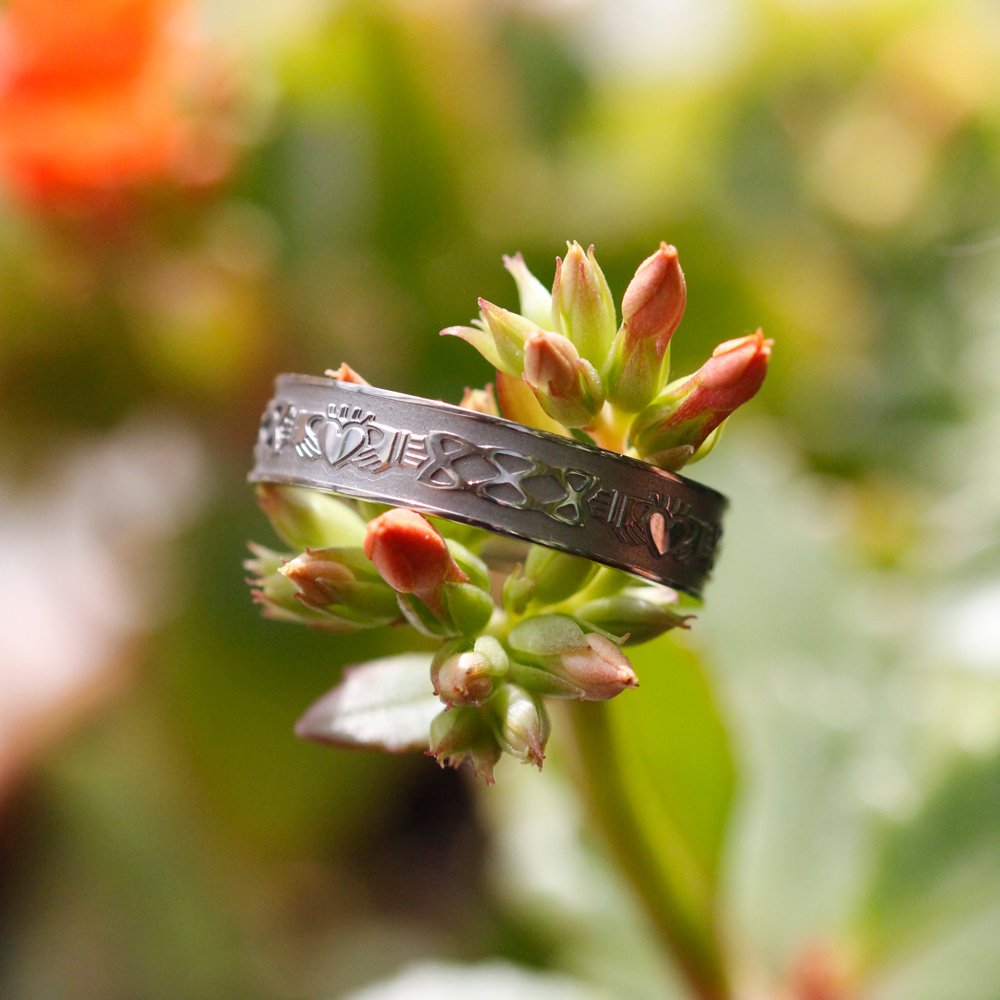 Titanium Claddagh Ring