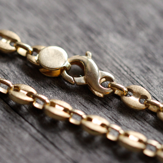 14K Yellow Gold Anchor Link Bracelet