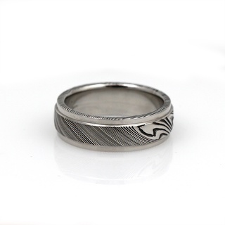 Chris Ploof Storms Eye Damascus Steel Band