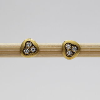 18K Yellow Gold and Diamond Alex Sepkus Swirling Water Earrings