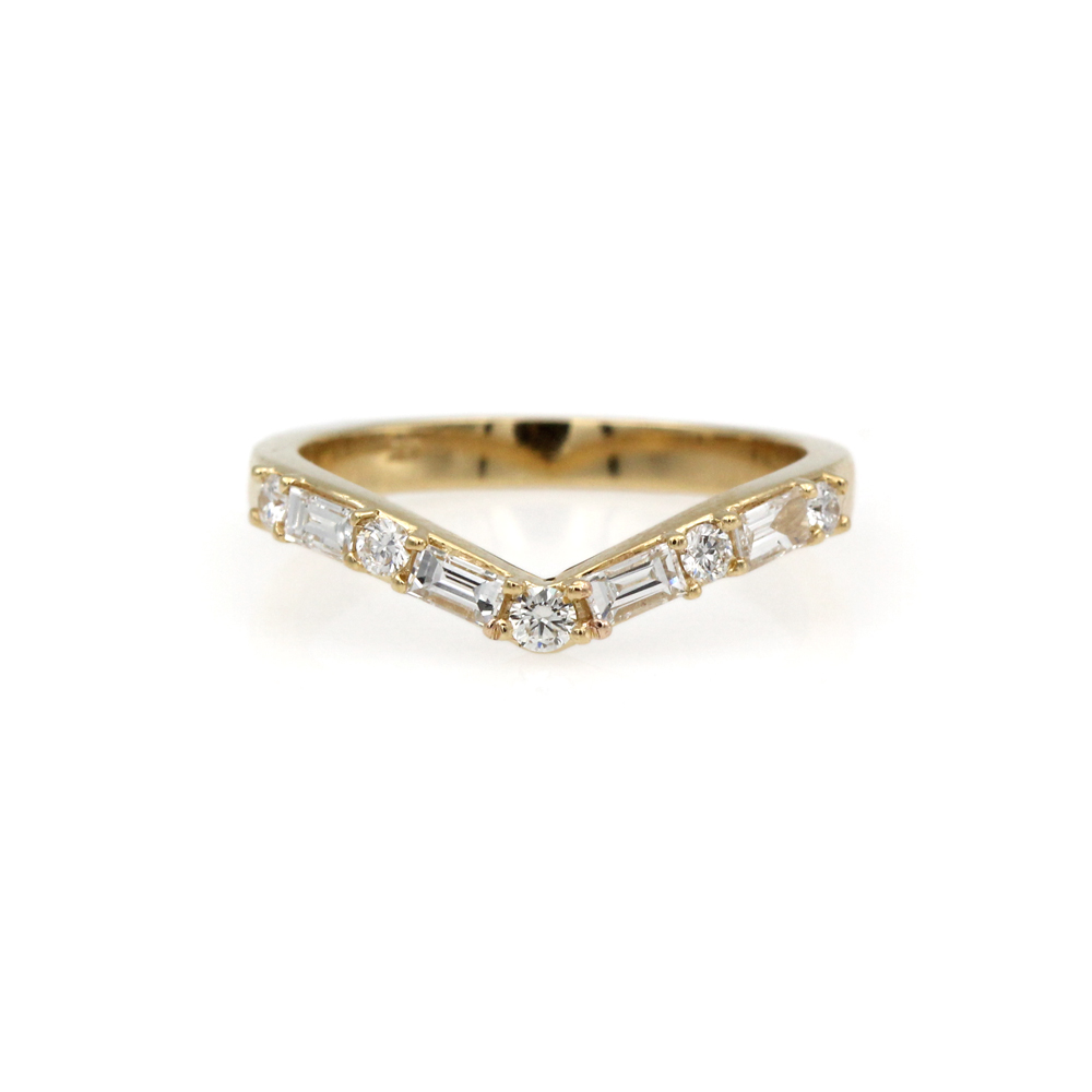 Arte*Vitta 18K Yellow Gold and Diamond 'Sylvia' Ring