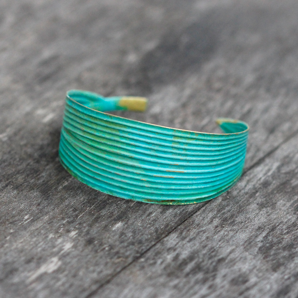 We Dream In Colour Brass Palm Cuff