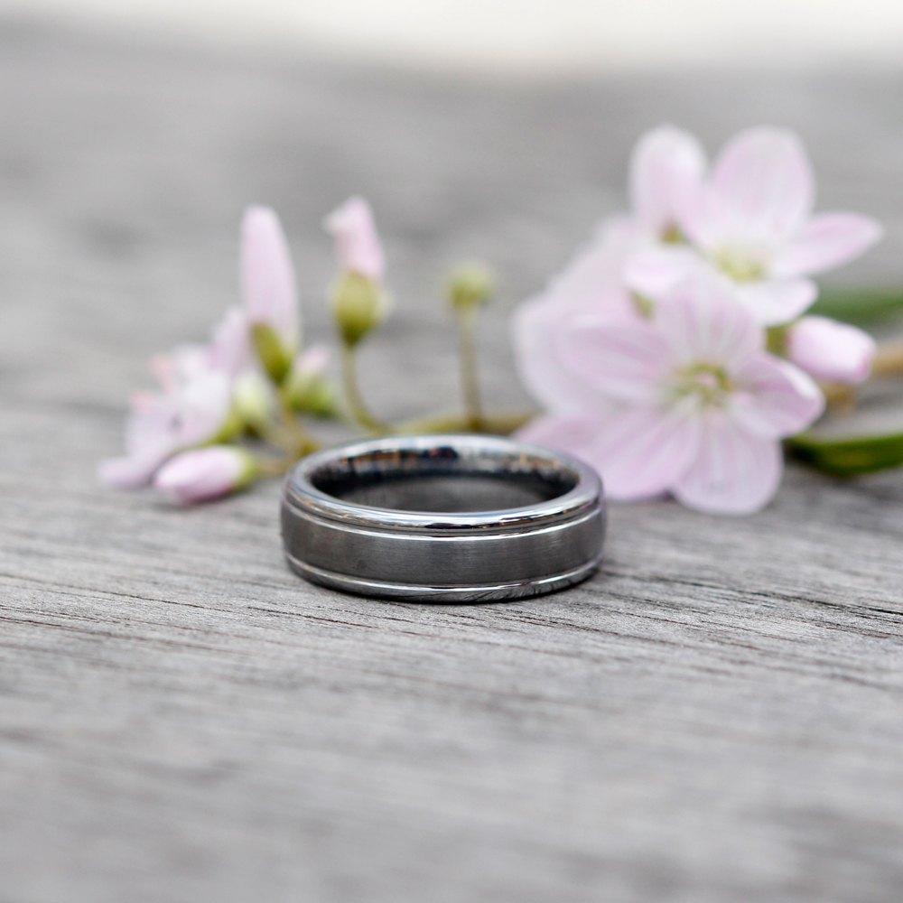 6mm Wide Tungsten Ring