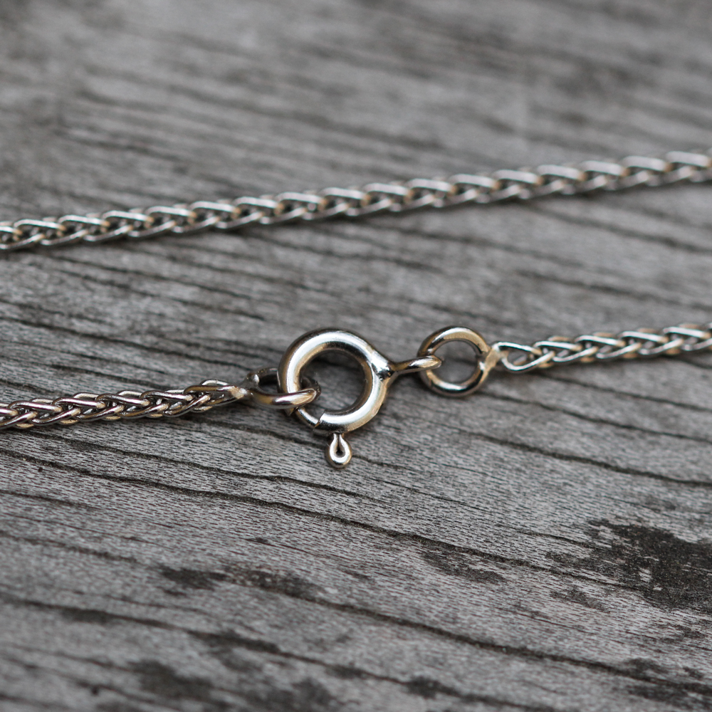 18K White Gold Spiga Chain