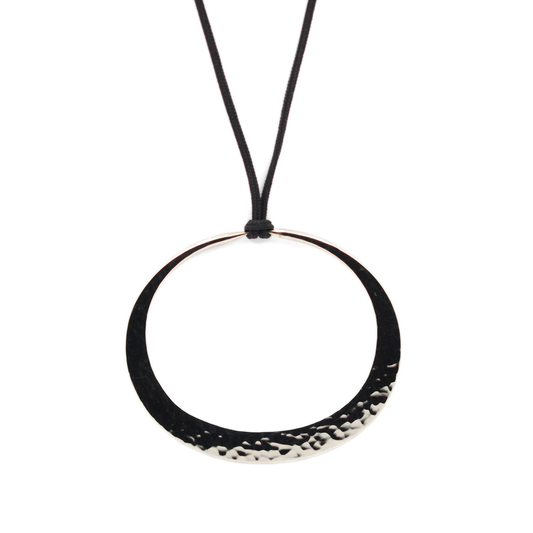 Toby Pomeroy 14K White Gold 55mm Eclipse Pendant