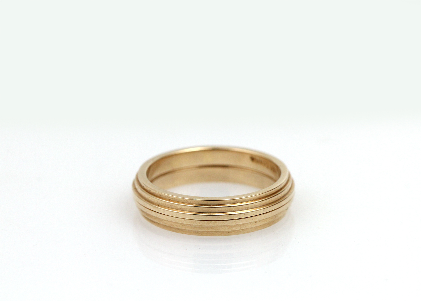 Modern 14K Yellow Gold Ring Guards