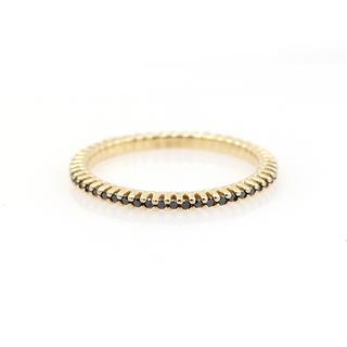 Pippa Jayne Designs Black and White Diamond 'Half-Moon' Eternity Band