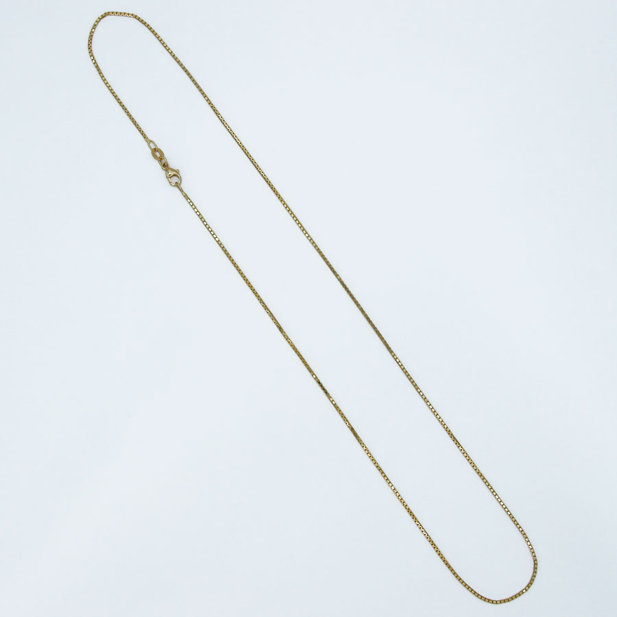 14K Yellow 20" Gold Box Chain