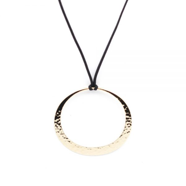 Toby Pomeroy 14K Yellow Gold 55mm Eclipse Pendant