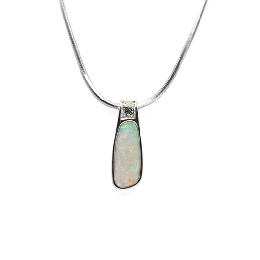 Sterling Silver Opal Pendant