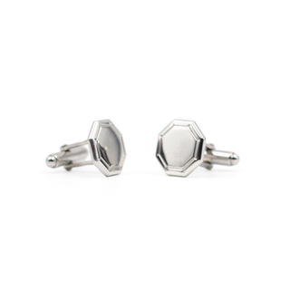 Sterling Silver Octagon Cufflinks